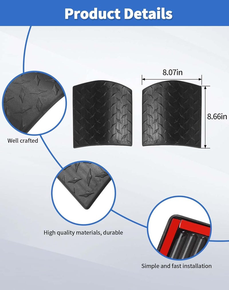 DSWSQ Cowl Body Armor Outer Cowling Cover Trim Fit for 2007-2018 Jeep Wrangler JK JKU Unlimited Rubicon Sahara X Off Road Sport Corner Guards Side Hood Engine Hood Body Armor Cover - Image 5